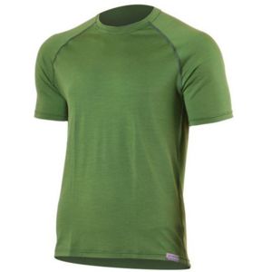 Pánské vlněné triko Lasting Quido 6060 zelená S